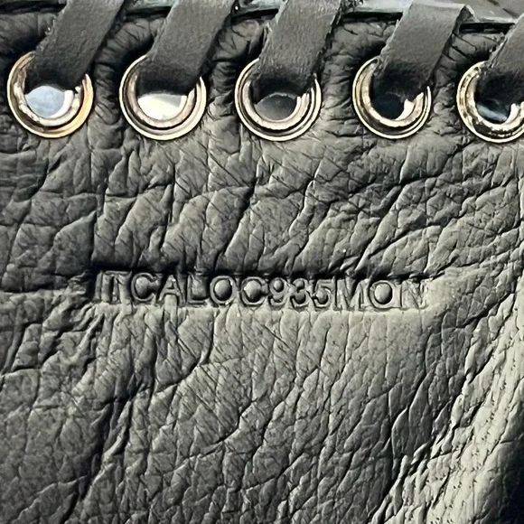 NEW Burberry Women’s Albertina Studded Peep-Toe Booties size 38.5 Black - Picture 11 of 14